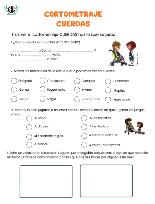 actividad español cuerdas