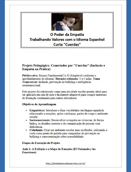 espanhol curto CUERDAS Projeto